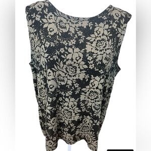 JKLA Black/brown Gold Glitter Tank Size 1X